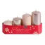 Prémium Adventi gyertya szett lépcsős, Pezsgő-Cappuccino mix 4db-os szett