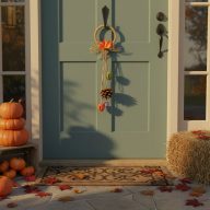 Őszi dekoráció - ajtódísz - 2 féle - 30,5 cm