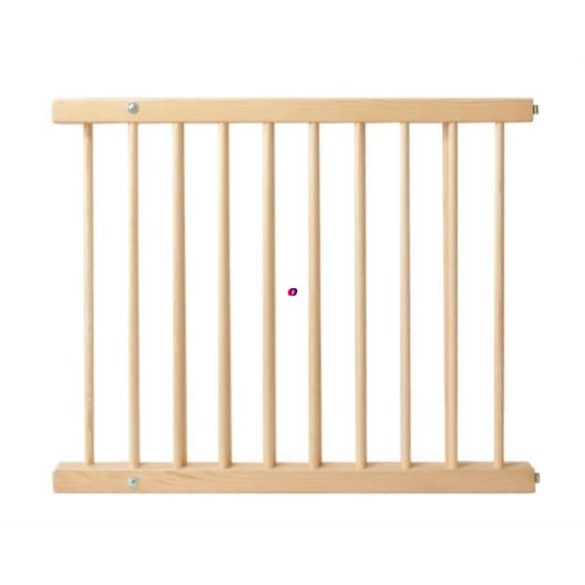 Baba biztonsági rács babarács állítható 72-122cm natúr fa