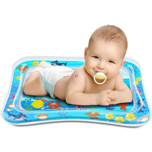 Felfújható baba vízszőnyeg, vízzel tölthető játszószőnyeg 60x40 cm
