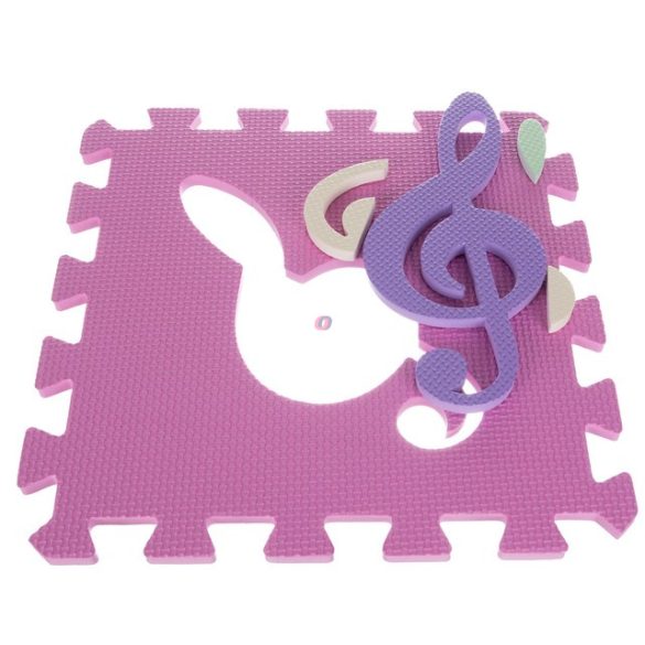 Habtapi játszószőnyeg, hab szivacs Puzzle pasztel 9 db-os