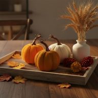 Őszi Dekor tök 3 féle 13 cm 1db