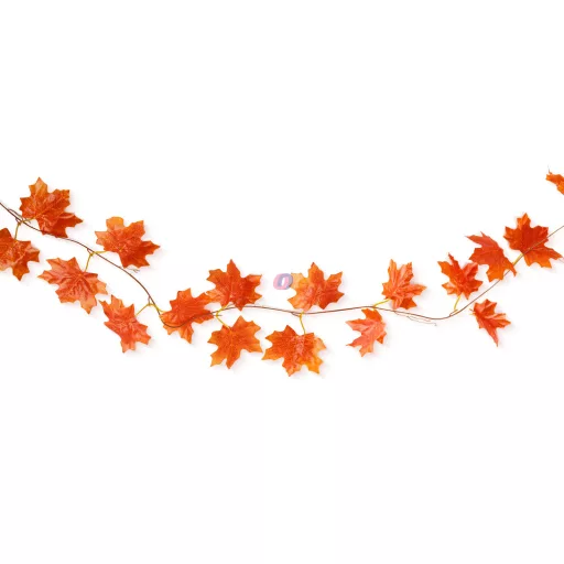 5 db-os Őszi Levél Girland szett– 5x240 cm – Narancssárga