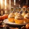 Muffin papír szett - pálcikákkal - 24 + 24 db