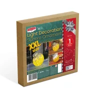   Óriás gömb dísz - 60 LED - 60 x 83 cm - arany - 100-200V AC - világító dekoráció