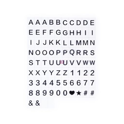 Világító fénydoboz – 82 darabos betűkészlettel, LED háttérvilágítással  15 x 10.7 x 4.1 cm