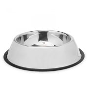 Etetőtál - 22 cm - krómozott