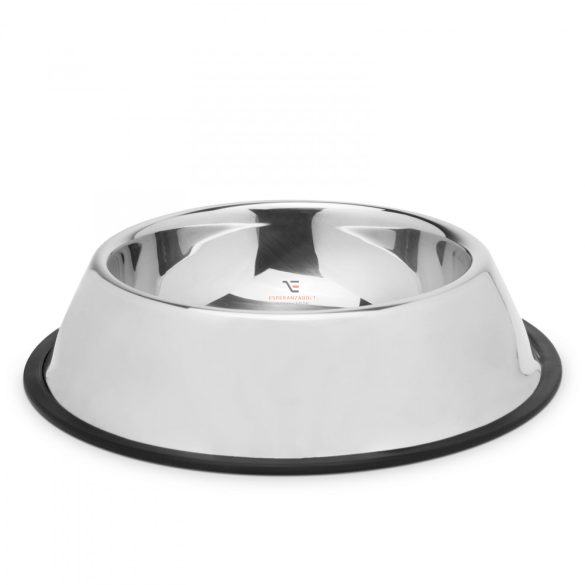 Etetőtál - 22 cm - krómozott