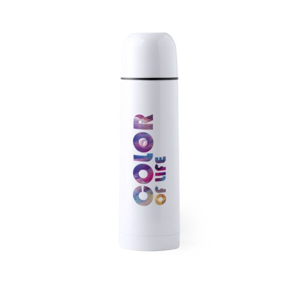 Prémium logózott, fényképes Termosz fém, egyedi grafikával 500 ml