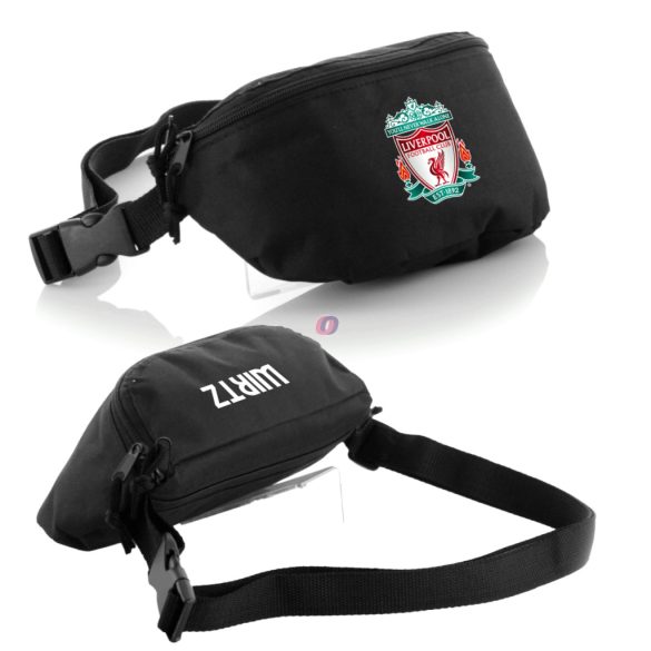 Liverpool övtáska egyedi névvel Fekete, személyre szabható