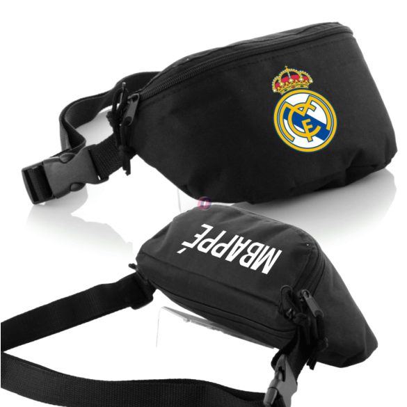 Real Madrid övtáska egyedi névvel Fekete, személyre szabható