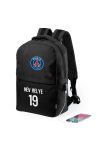Paris Saint-Germain Iskolatáska, USB-s, személyre szabható egyedi névvel és számmal, Fekete