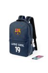 Barcelona Iskolatáska, USB-s, személyre szabható egyedi névvel és számmal, Sötétkék