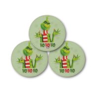 3 db-os Grincs fa tábla szett HD nyomtatott "HO HO HO"   3 db-os Grincs fa tábla szett HD nyomtatott "HO HO HO"