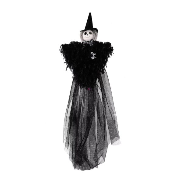 XL Halloweeni csontváz szellem figura 50 cm, textil