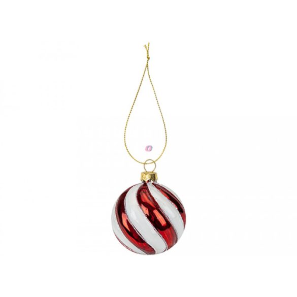 Luxury üveg Candy cane karácsonyfadísz kézműves, Angliából