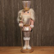   Luxury Diótörő púder, pezsgő plüss, 61 cm, karácsonyi figura