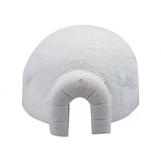 XL Iglu ház, havas ház - extra nagy - Karácsonyi falu kiegészítő fehér 36 cm