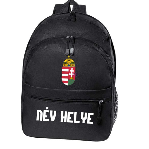 Prémium Magyar Címeres hátizsák egyedi névvel 