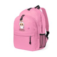 Hátizsák, Ovis zsák egyedi névvel, Labubu, rózsaszín