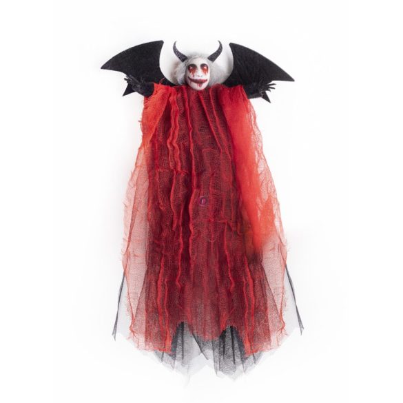 Halloweeni démon figura 30 cm, textil