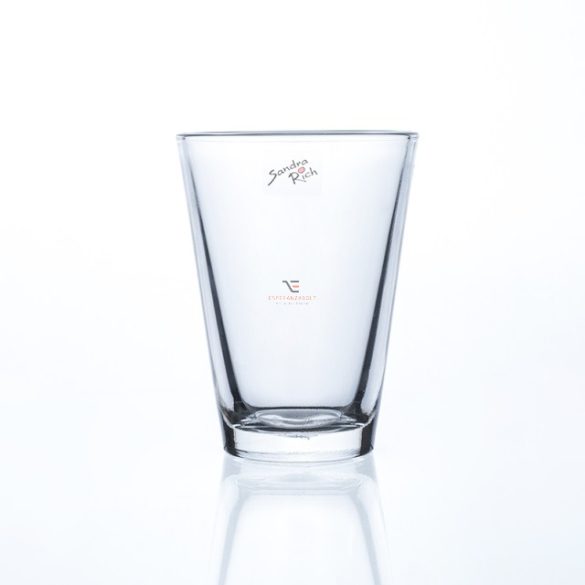 Üveg váza 15cm átlátszó