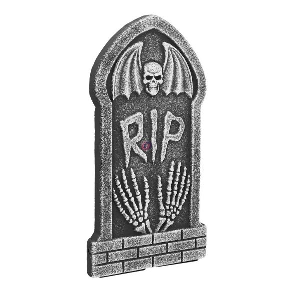 Halloweeni sírkő RIP dekoráció 20x41 cm többféle választható kivitelben