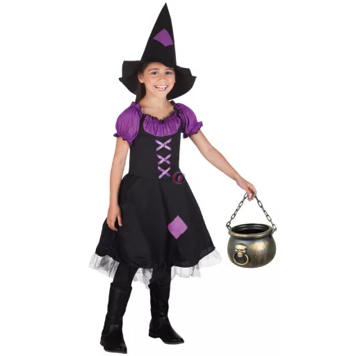 Halloweeni mágikus üst, katlan koponyával 19 cm