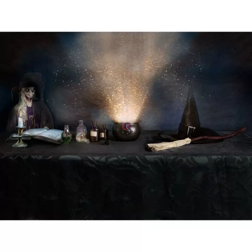 XXL Animatronikus Halloweeni figura boszorkány 170 cm