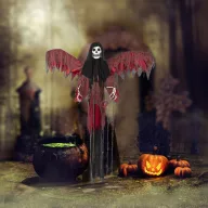   200 cm Halloweeni szárnyas démon dekoráció, világít, hangot ad