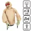 Prémium Halloweeni sikító múmia világító szemekkel, animatronikus