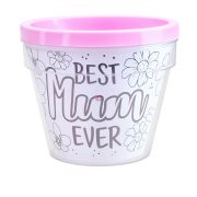   Prémium színezd magad virágcserép "Best Mum" szuper ajándék édesanyáknak, nagymamáknak