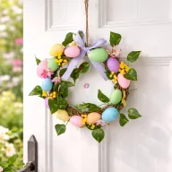 Húsvéti ajtódísz "Húsvéti tojásos" 20 cm