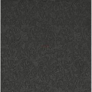   Papír Szalvéta 3 rétegű - Fiorentina uni fekete 33x33cm fényes fekete 20 db őszi dísz