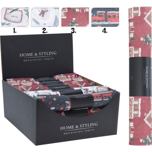 Prémium Karácsonyi asztalterítő 250 x 28 cm 4 féle választható