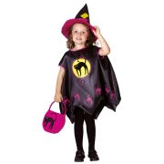   Luxury Halloween boszorkány jelmez gyerekeknek cicás 3-4 év, kislány