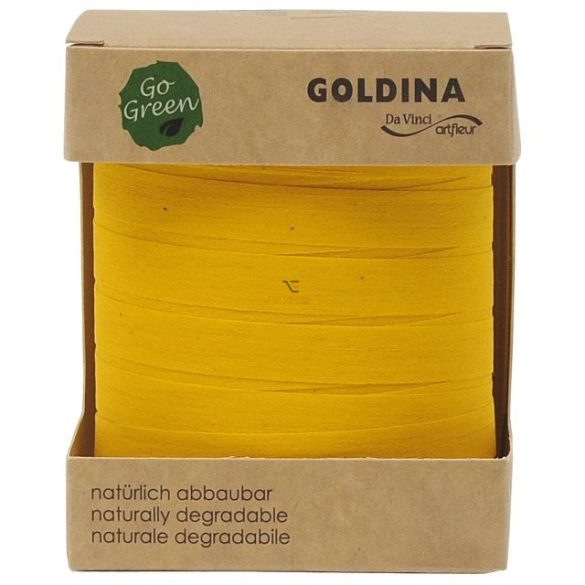 Kötöző szalag lebomló papír 10mmx100m sárga