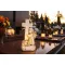 Napelemes LED sírdísz, angyal kereszttel, 13 × 8,5 × 27,5 cm