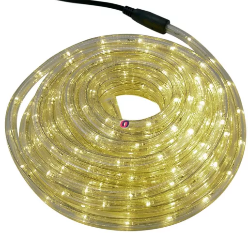 Deconline Kültéri fénycső, fényábel 240 LED melegfehér 10m IP44, 230V