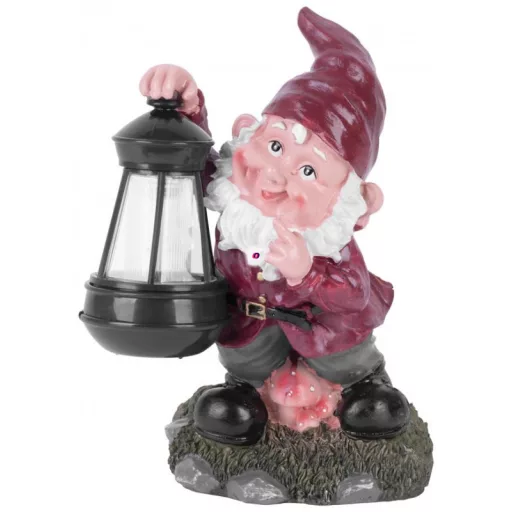 Deconline napelemes kerti törpe figura 27 cm
