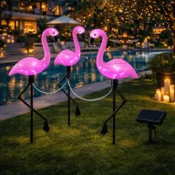 Flamingó Napelemes figura 3 db-os 52 cm DECOnline