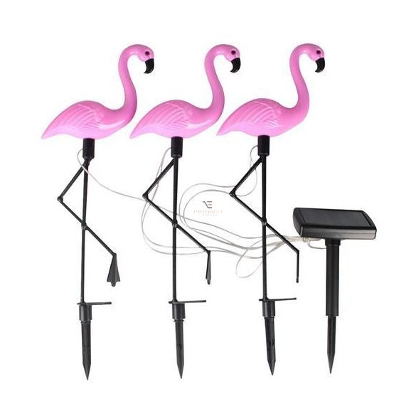 Flamingó Napelemes figura 3 db-os 52 cm DECOnline