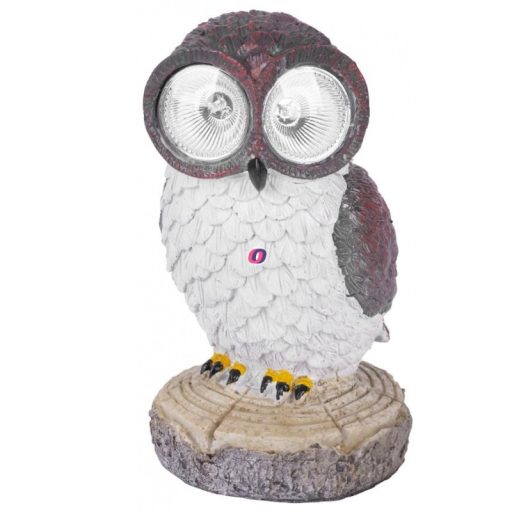 Kültéri világító figura Bagoly, napelemes 25 cm DECOnline