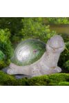 Napelemes teknős kerti figura 17 cm LED