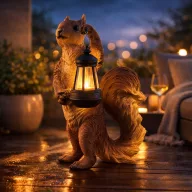   XL Kültéri világító figura mókus, napelemes 41 cm DECOnline