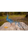 Prémium kerti páva figura fém 70 cm