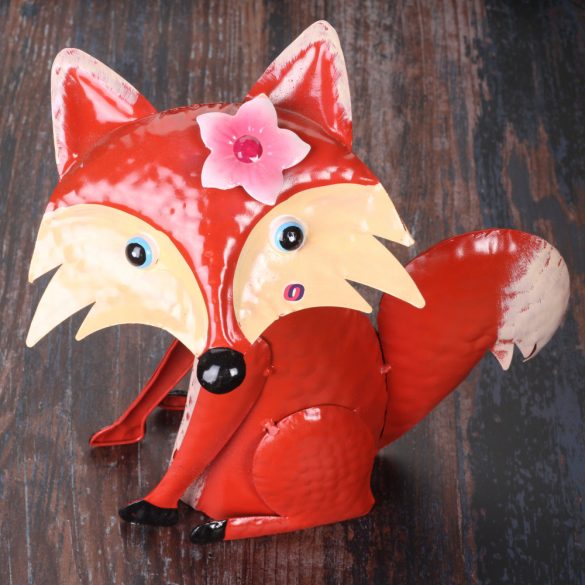 Kerti figura Róka fém 27 cm