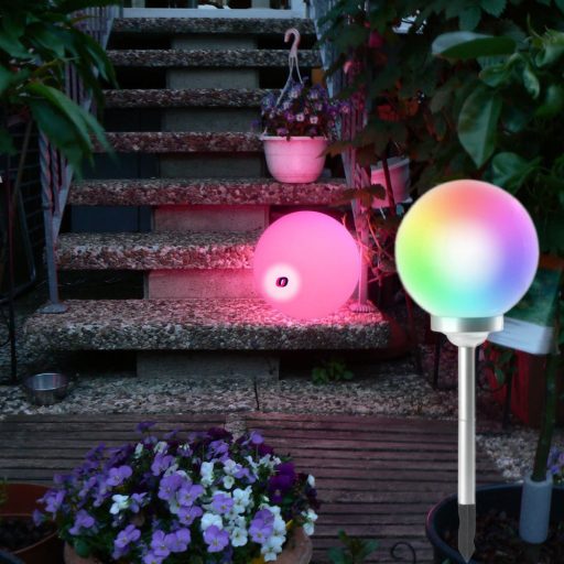 XXl Napelemes gömb lámpa leszúrható 30 x 72 cm színes DECOnline