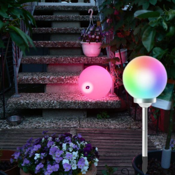 XXl Napelemes gömb lámpa leszúrható 30 x 72 cm színes DECOnline