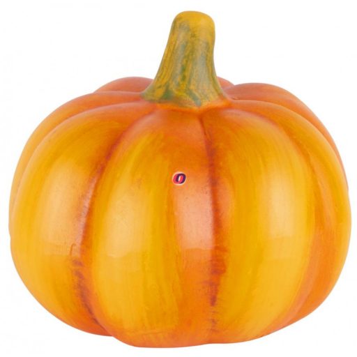Őszi tök dekoráció kerek, kerámia 11 cm